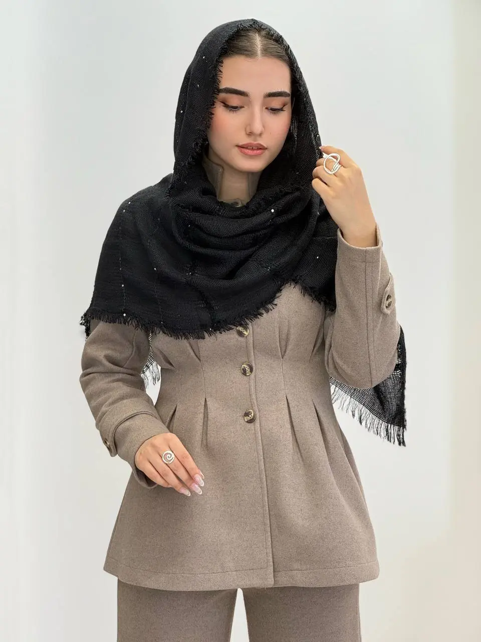 7628-شال پاییزه مخمل